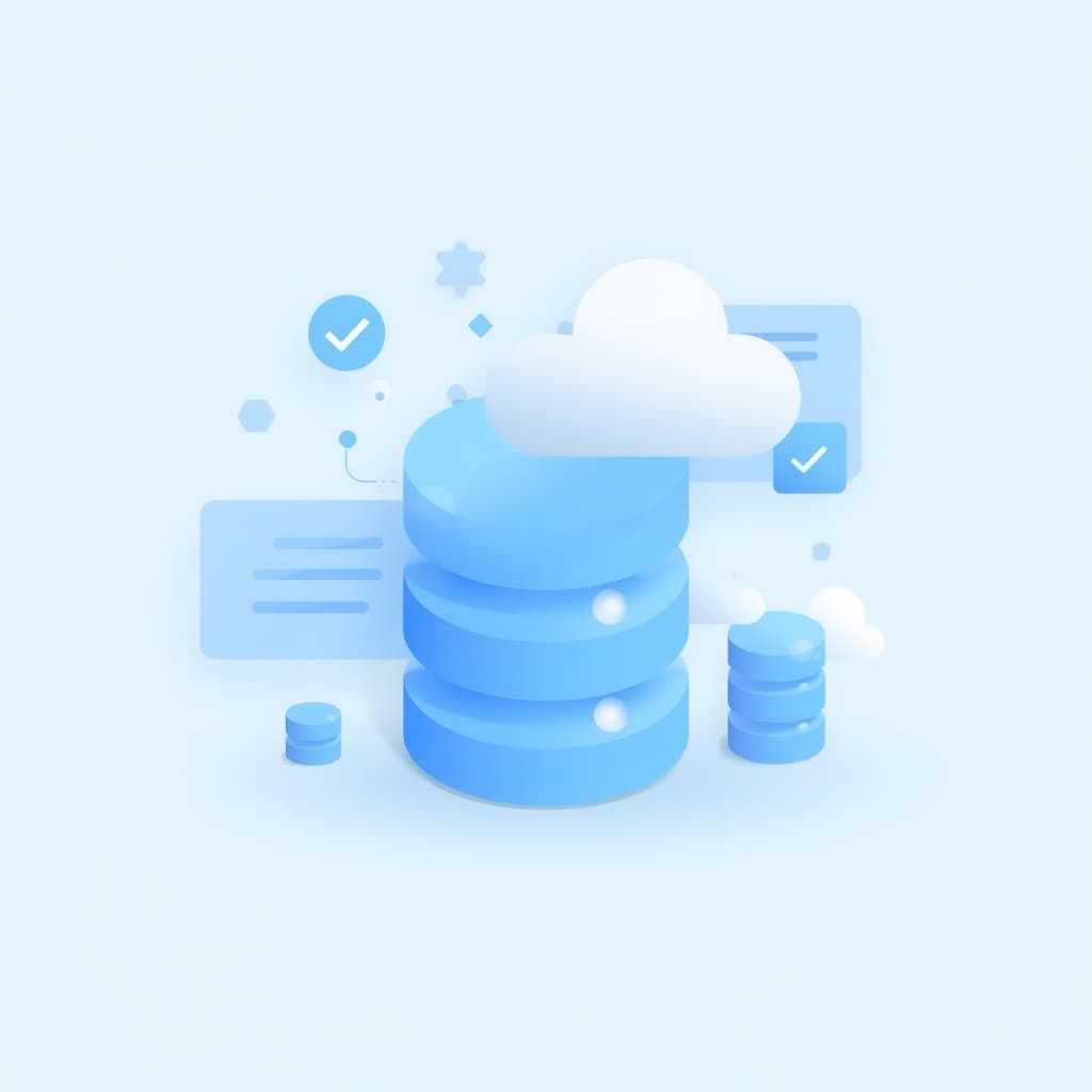 StatusForge cloud database illustration